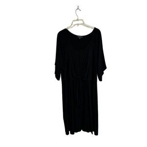 Karen Kane Black Short Sleeve Midi Dress Women's Plus Size‎ 2X